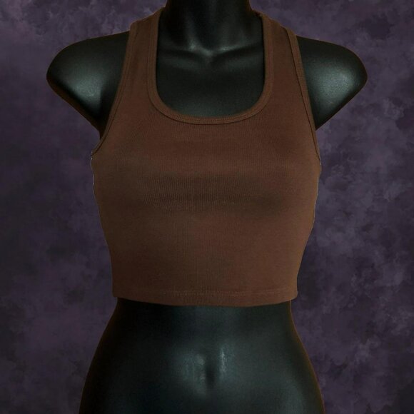 Urban Planet Brown Cropped Tank - Picture 1 of 4